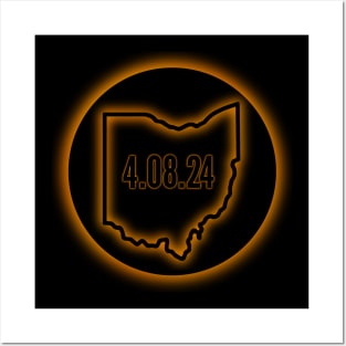 Ohio total solar eclipse 2024 Posters and Art